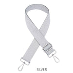 Load image into Gallery viewer, lusciousscarves Apparel &amp; Accessories Slim Interchangeable Handbag Straps with Silver Hardware
