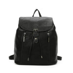 Load image into Gallery viewer, lusciousscarves Backpacks Black Faux  Leather Backpack , Rucksack with Leather
