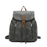 Load image into Gallery viewer, lusciousscarves Backpacks Dark Grey Faux  Leather Backpack , Rucksack with Leather
