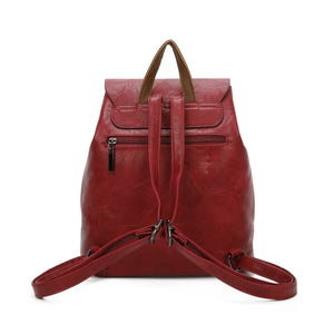 lusciousscarves Backpacks Faux  Leather Backpack , Rucksack with Leather