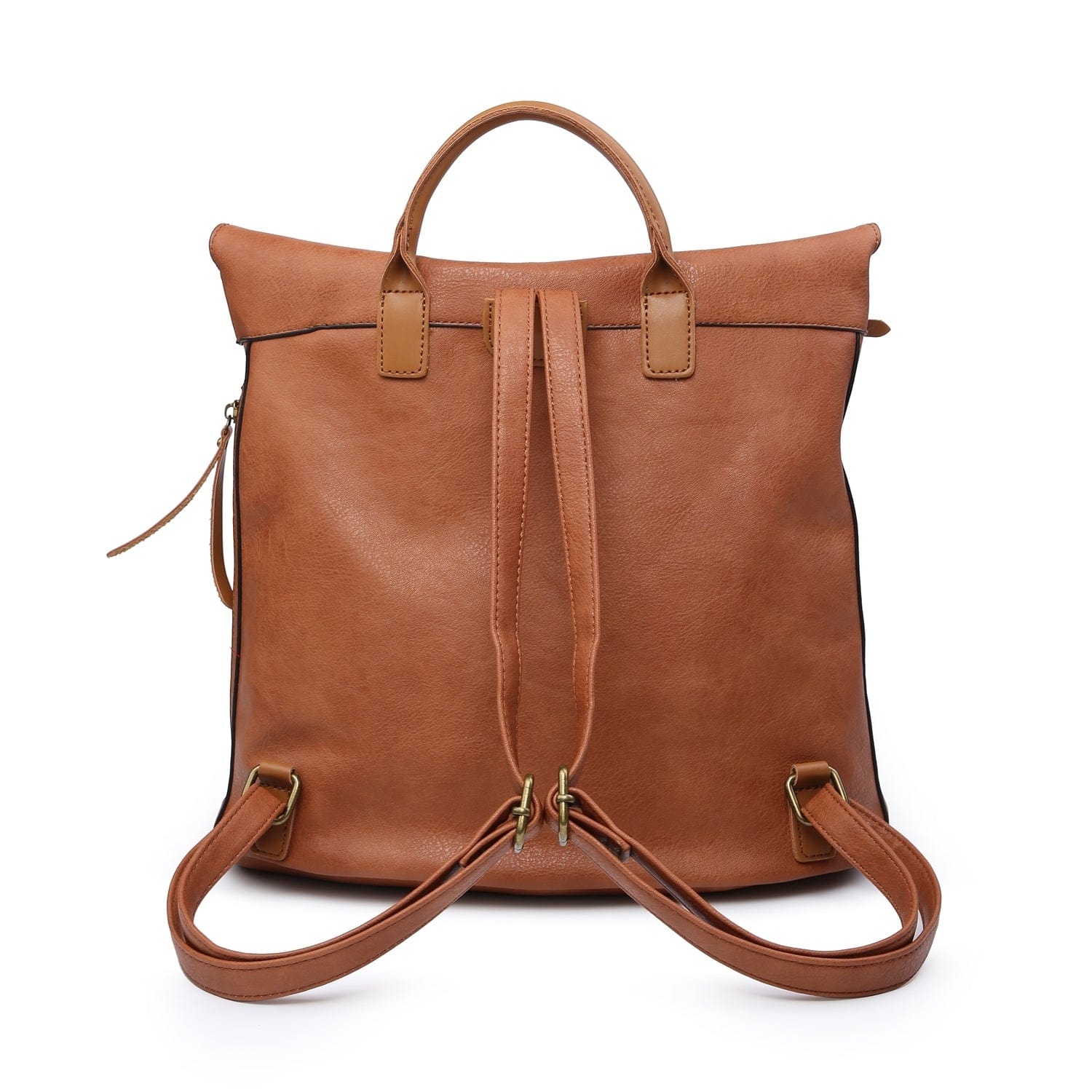 Woven Design Faux Vegan Leather Backpack luscious scarves