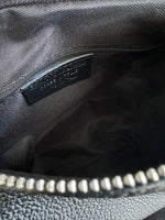 Load image into Gallery viewer, lusciousscarves Black Italian Leather Animal Print Camera Bag , Crossbody.
