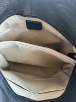 Load image into Gallery viewer, lusciousscarves Black Leather Hobo Shoulder Bag
