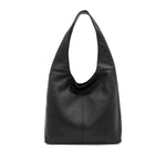 Load image into Gallery viewer, lusciousscarves Black Leather Hobo Shoulder Bag
