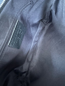 lusciousscarves Black Leather Small Tote Bag , Crossbody,Italian Design