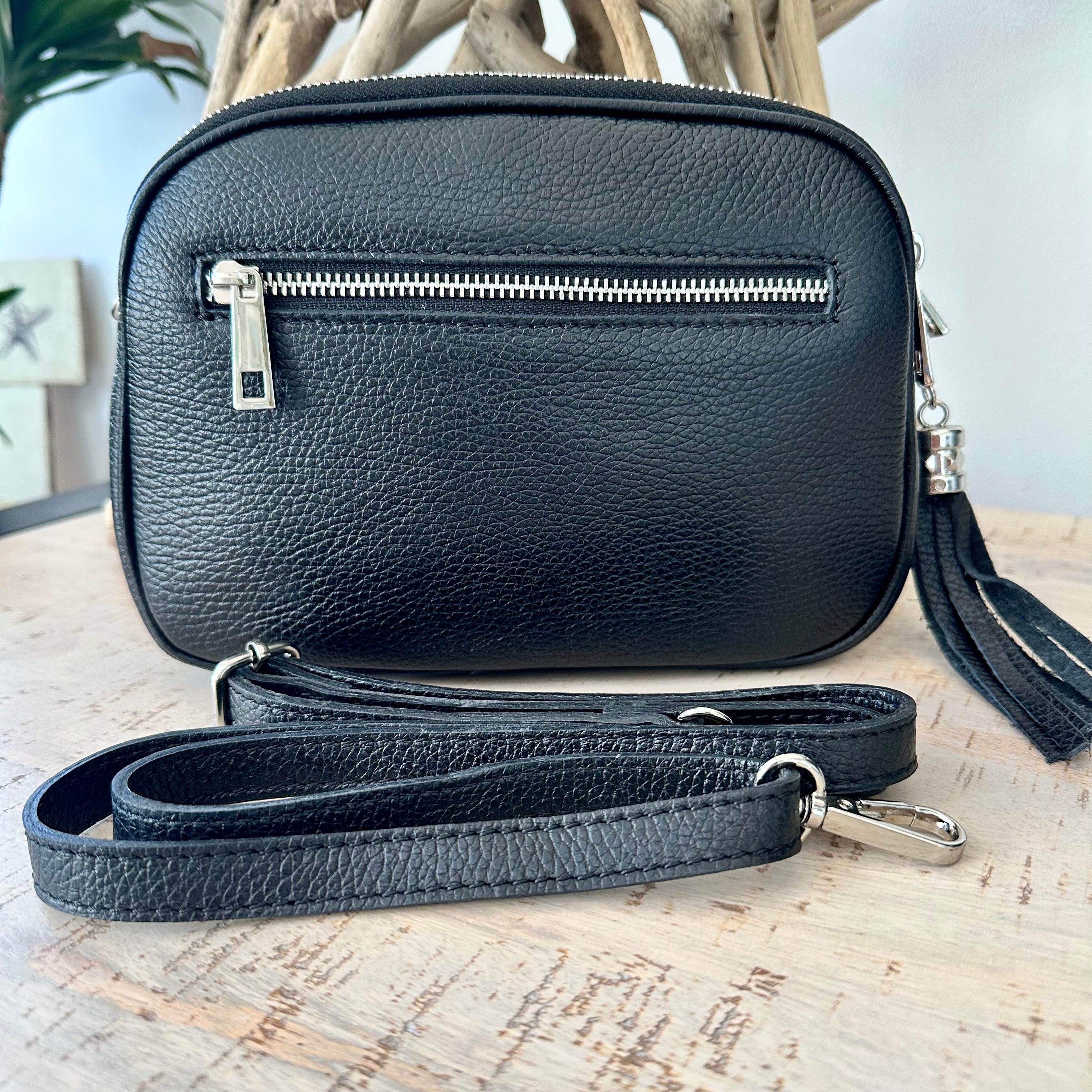 Crossbody camera bag discount leather