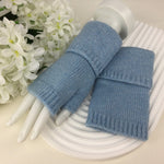Load image into Gallery viewer, lusciousscarves Blue Fingerless Gloves , Wrist Warmers available in 9 Colours.
