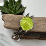 Load image into Gallery viewer, lusciousscarves Bracelets Miss Milly Lime Green Hinged Bracelet FB520
