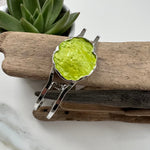 Load image into Gallery viewer, lusciousscarves Bracelets Miss Milly Lime Green Hinged Bracelet FB520
