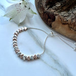 Load image into Gallery viewer, lusciousscarves Bracelets Rose gold and silver tiny hearts bracelet
