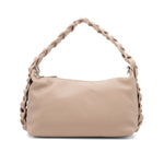 Load image into Gallery viewer, lusciousscarves Braided Handle Nude Pink Italian Leather Handbag
