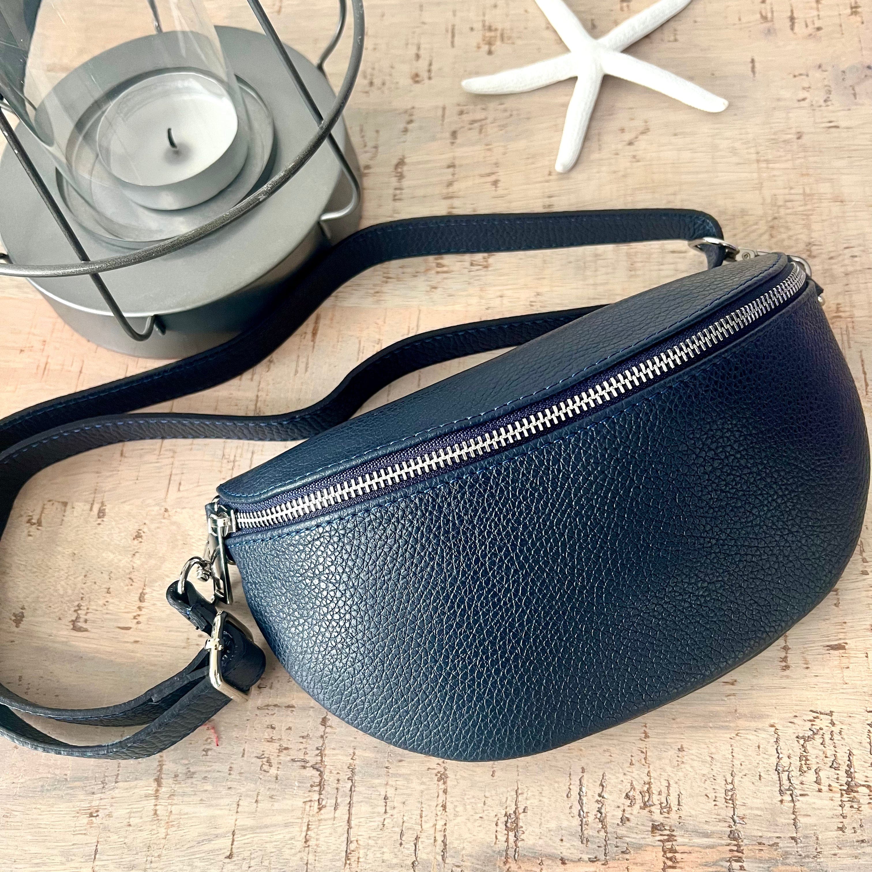 Fanny top bag leather