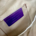 Load image into Gallery viewer, lusciousscarves Bum bag Purple Italian leather Bum Bag / Chest Bag / Sling Bag
