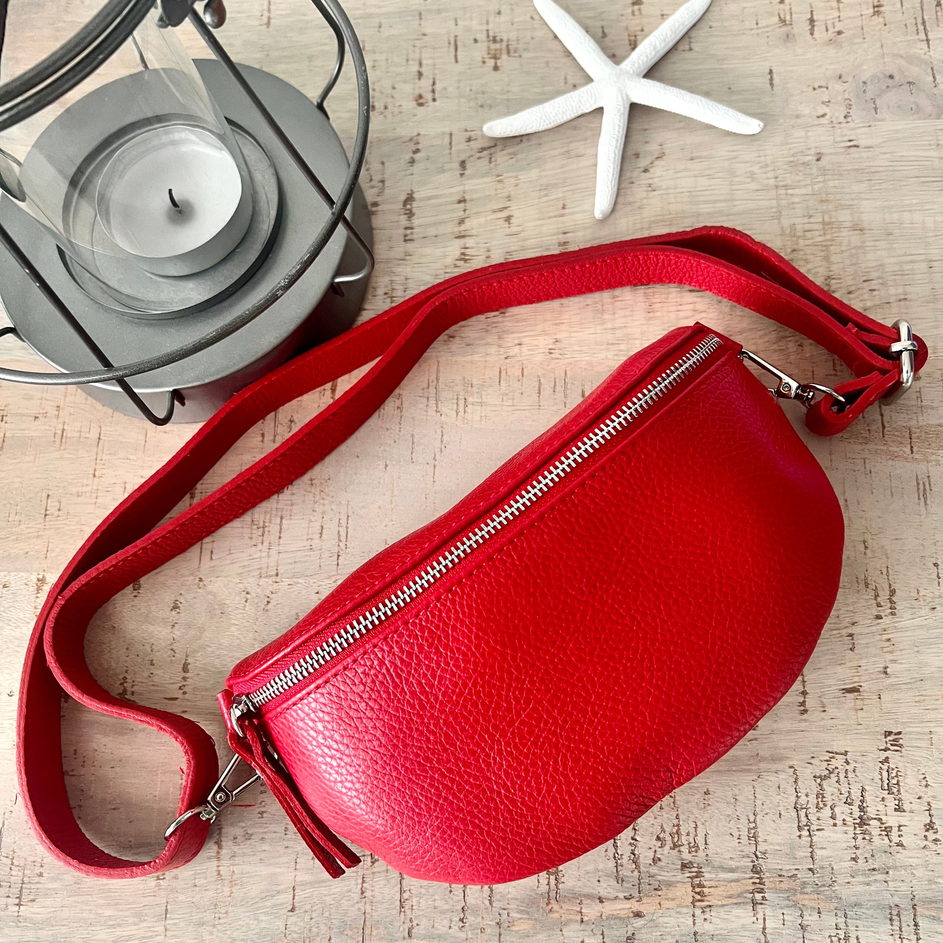 Fanny top bag leather