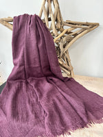 Load image into Gallery viewer, lusciousscarves Burgundy Plain Light Weight Cotton Blend Summer Scarf , Wrap, Shawl 26 Colours Available
