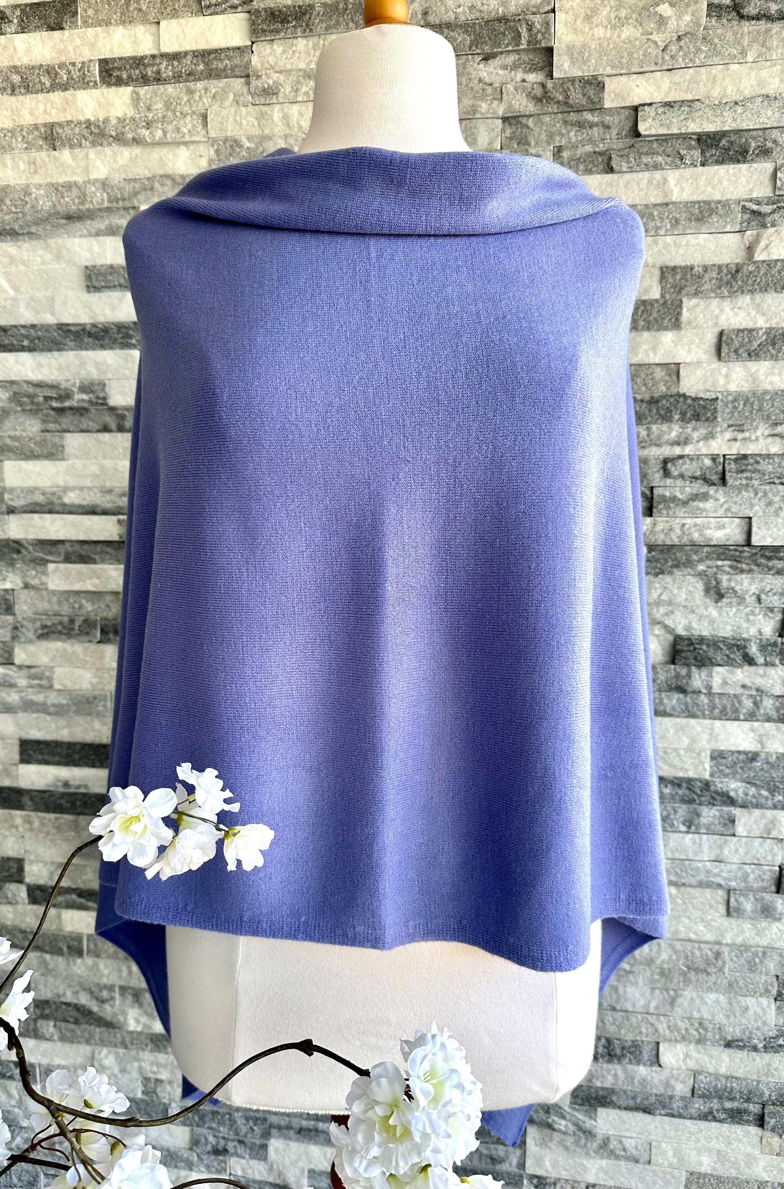 lusciousscarves Clothing Light Weight Summer Poncho Fine Knit , available in 19 Colours.