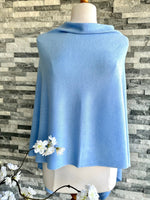Load image into Gallery viewer, lusciousscarves Clothing Light Weight Summer Poncho Fine Knit , available in 19 Colours.
