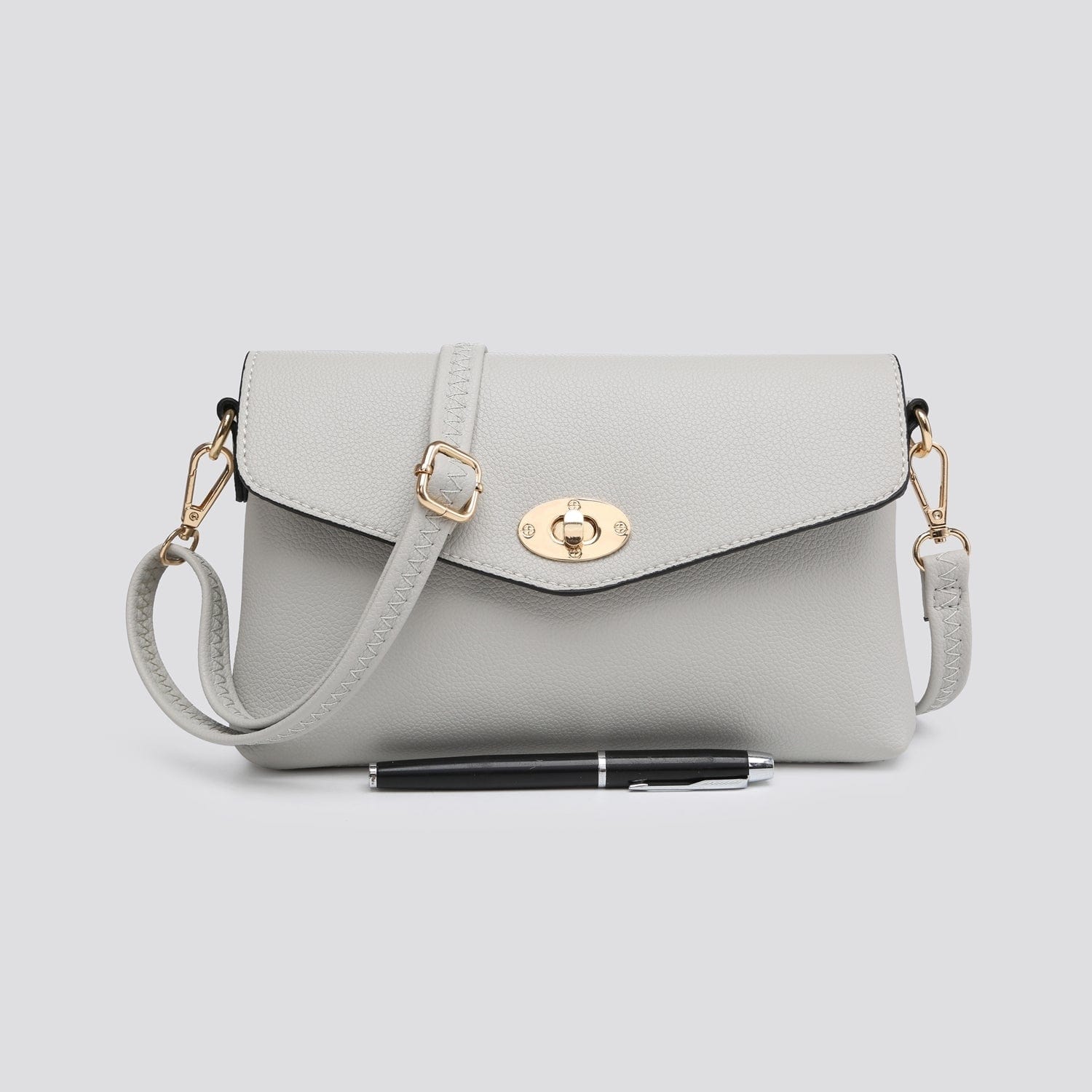 lusciousscarves clutch bag Pale Grey Clutch Bag / Purse , Crossbody Bag 12 Colours available