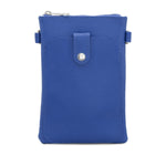 Load image into Gallery viewer, lusciousscarves Cobalt Blue Small Italian Leather Crossbody Phone Bag , Available in 12 Colours
