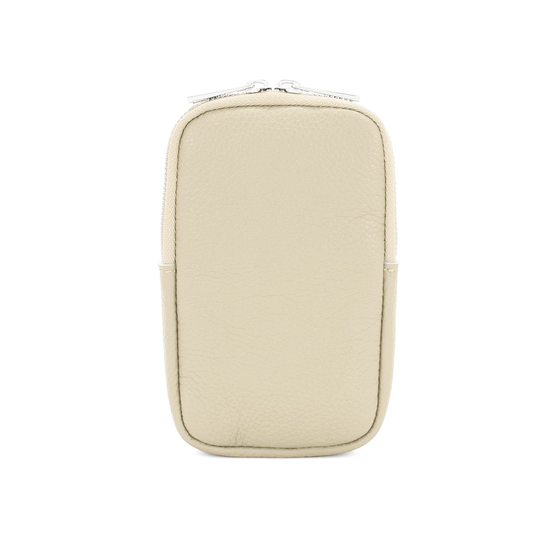 lusciousscarves Cream Italian Leather Phone Pouch Crossbody Bag , Available in 20 Colours