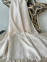 Load image into Gallery viewer, lusciousscarves Cream Plain Light Weight Cotton Blend Summer Scarf , Wrap, Shawl 26 Colours Available
