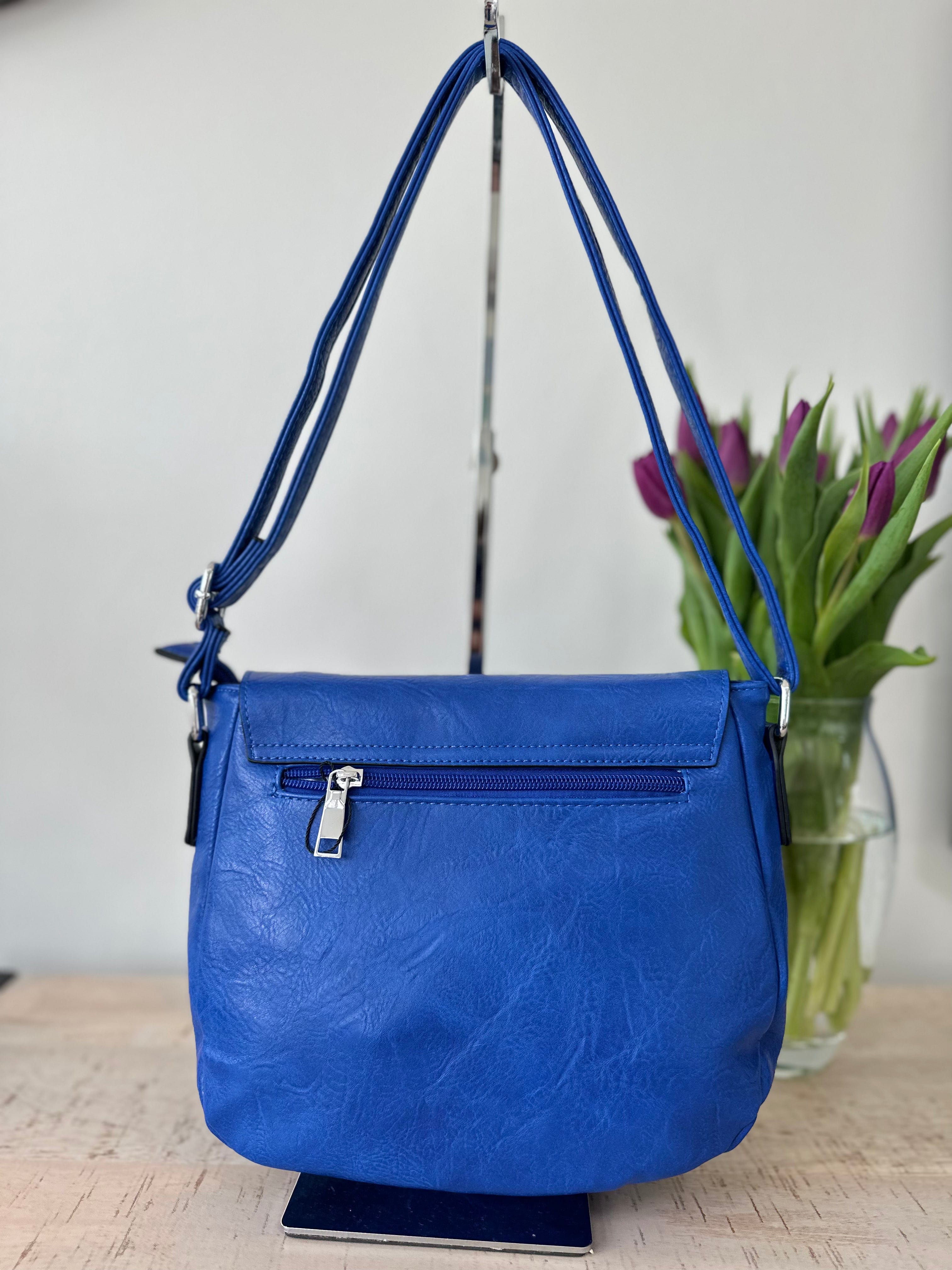 lusciousscarves crossbody Satchel Style Faux Vegan Leather Crossbody Bag. 10 Colours available