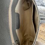 Load image into Gallery viewer, lusciousscarves Dark Grey Italian Leather Clutch Bag
