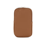 Load image into Gallery viewer, lusciousscarves Dark Tan Italian Leather Phone Pouch Crossbody Bag , Available in 20 Colours
