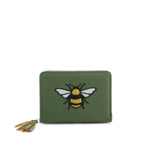 Load image into Gallery viewer, lusciousscarves Embroidered Bee Wallet Zip Purse
