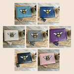 Load image into Gallery viewer, lusciousscarves Embroidered Bee Wallet Zip Purse
