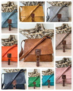 lusciousscarves Faux Leather Small Square Crossbody Bag