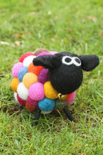 Load image into Gallery viewer, lusciousscarves felted friends Ziggy The Psychedelic Felted Pachamama Sheep
