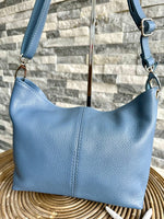 Load image into Gallery viewer, lusciousscarves Genuine Italian Leather Bucket Style Crossbody Bag , 7 Colours available.
