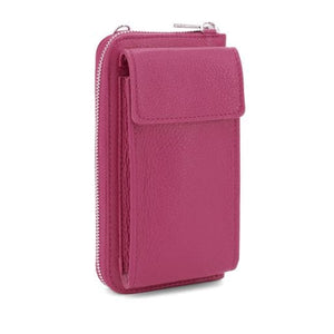 lusciousscarves Genuine Italian Leather Crossbody Phone Bag and Purse,