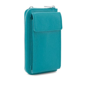 lusciousscarves Genuine Italian Leather Crossbody Phone Bag and Purse,