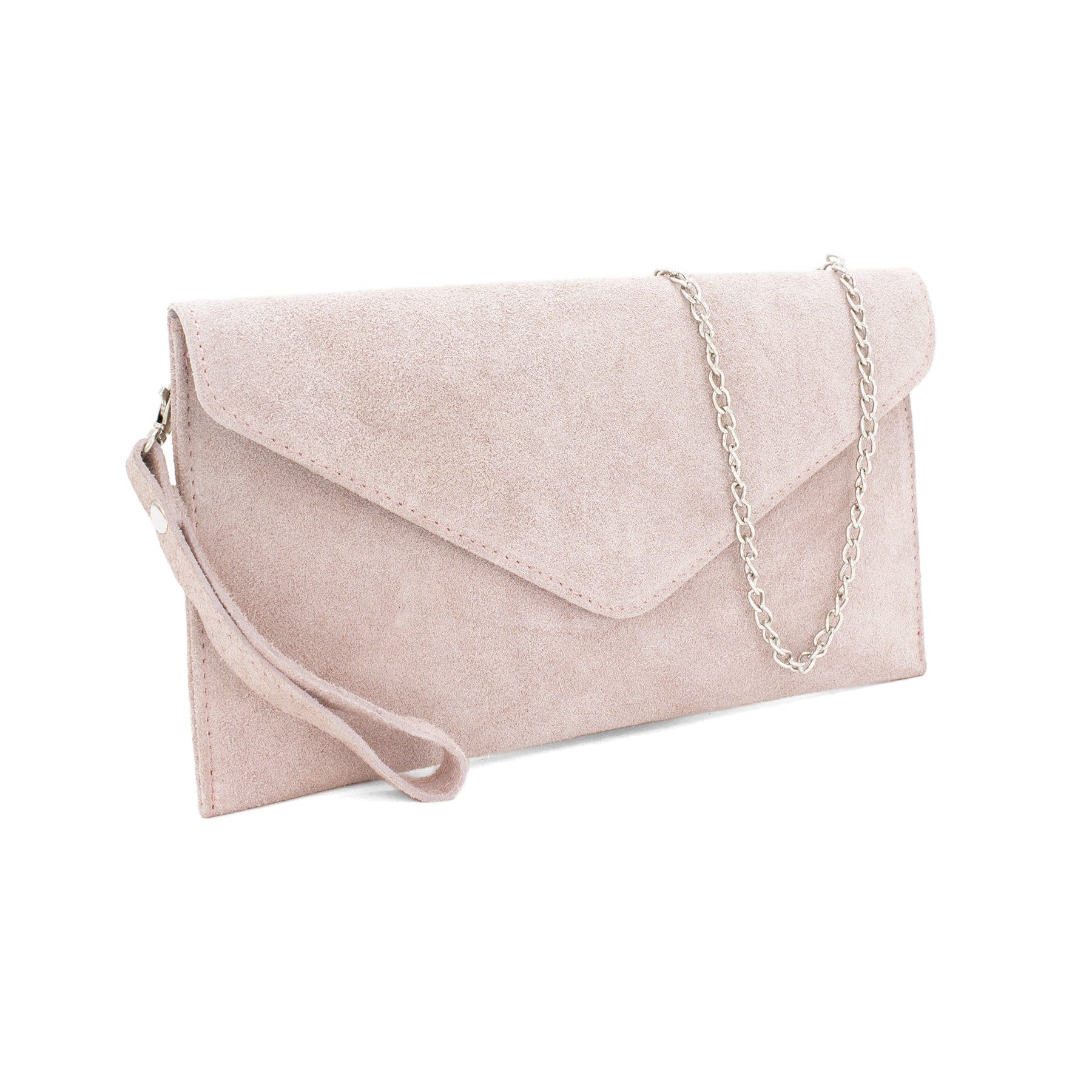 lusciousscarves Genuine Suede Leather Envelope Clutch Bag , 10 Colours Available