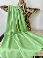 Load image into Gallery viewer, lusciousscarves Green Plain Light Weight Cotton Blend Summer Scarf , Wrap, Shawl 26 Colours Available
