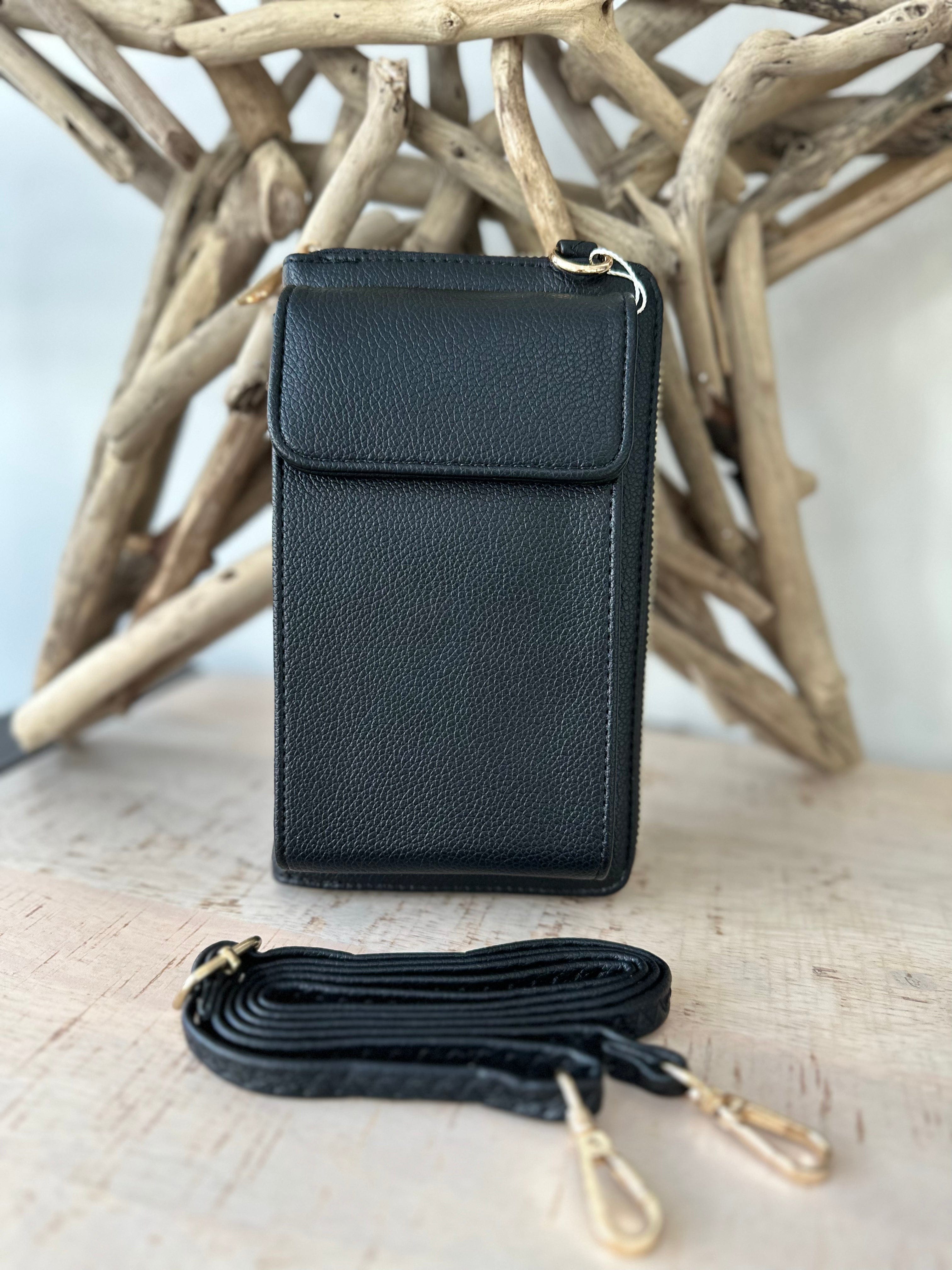 lusciousscarves Handbag & Wallet Accessories Black Phone / Purse Crossbody Bag
