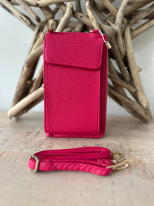 lusciousscarves Handbag & Wallet Accessories Cerise Phone / Purse Crossbody Bag