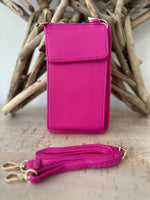 Load image into Gallery viewer, lusciousscarves Handbag &amp; Wallet Accessories Hot Pink Phone / Purse Crossbody Bag
