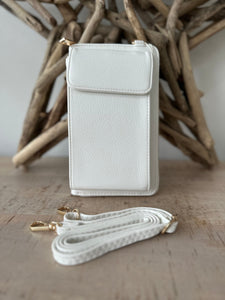 lusciousscarves Handbag & Wallet Accessories White Phone / Purse Crossbody Bag