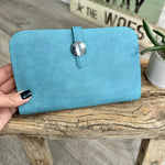 Load image into Gallery viewer, lusciousscarves Handbags Aqua Dogon style purse, Passport wallet available in a range of colours
