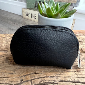 lusciousscarves Handbags Black Italian leather coin purse