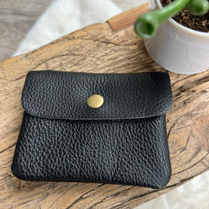 lusciousscarves Handbags Black Small leather coin purse , 20 colours available