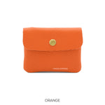 Load image into Gallery viewer, lusciousscarves Handbags Bright Orange Small leather coin popper purse , 20 colours available
