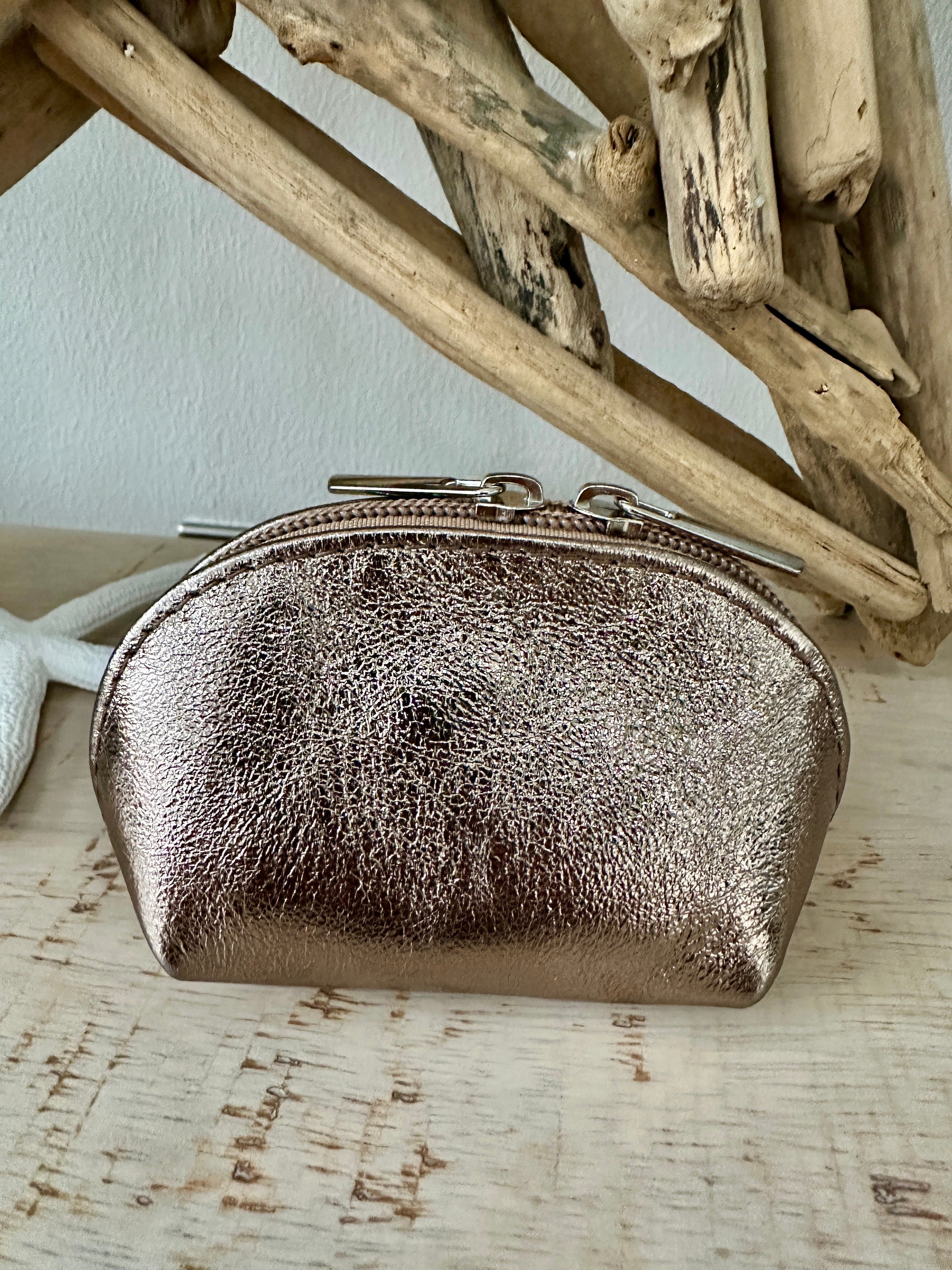 lusciousscarves Handbags Bronze Italian leather coin purse