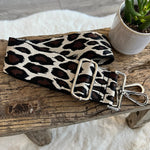 Load image into Gallery viewer, lusciousscarves Handbags Brown animal Interchangeable Bag Straps with Silver Hardware - Lots of colours available.
