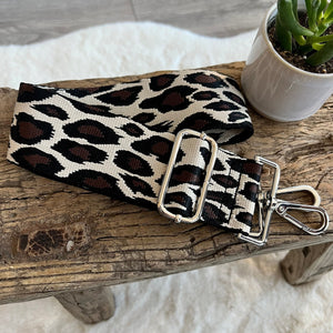 lusciousscarves Handbags Brown animal Interchangeable Bag Straps with Silver Hardware - Lots of colours available.