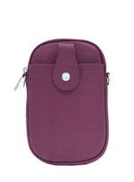 Load image into Gallery viewer, lusciousscarves Handbags Burgundy Italian leather crossbody phone bag - lots of colours available
