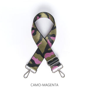 lusciousscarves Handbags Camo-magenta Interchangeable Bag Straps with Silver Hardware - Lots of colours available.